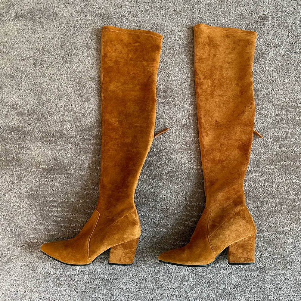 Goodnight macaroon over the knee boots size 8